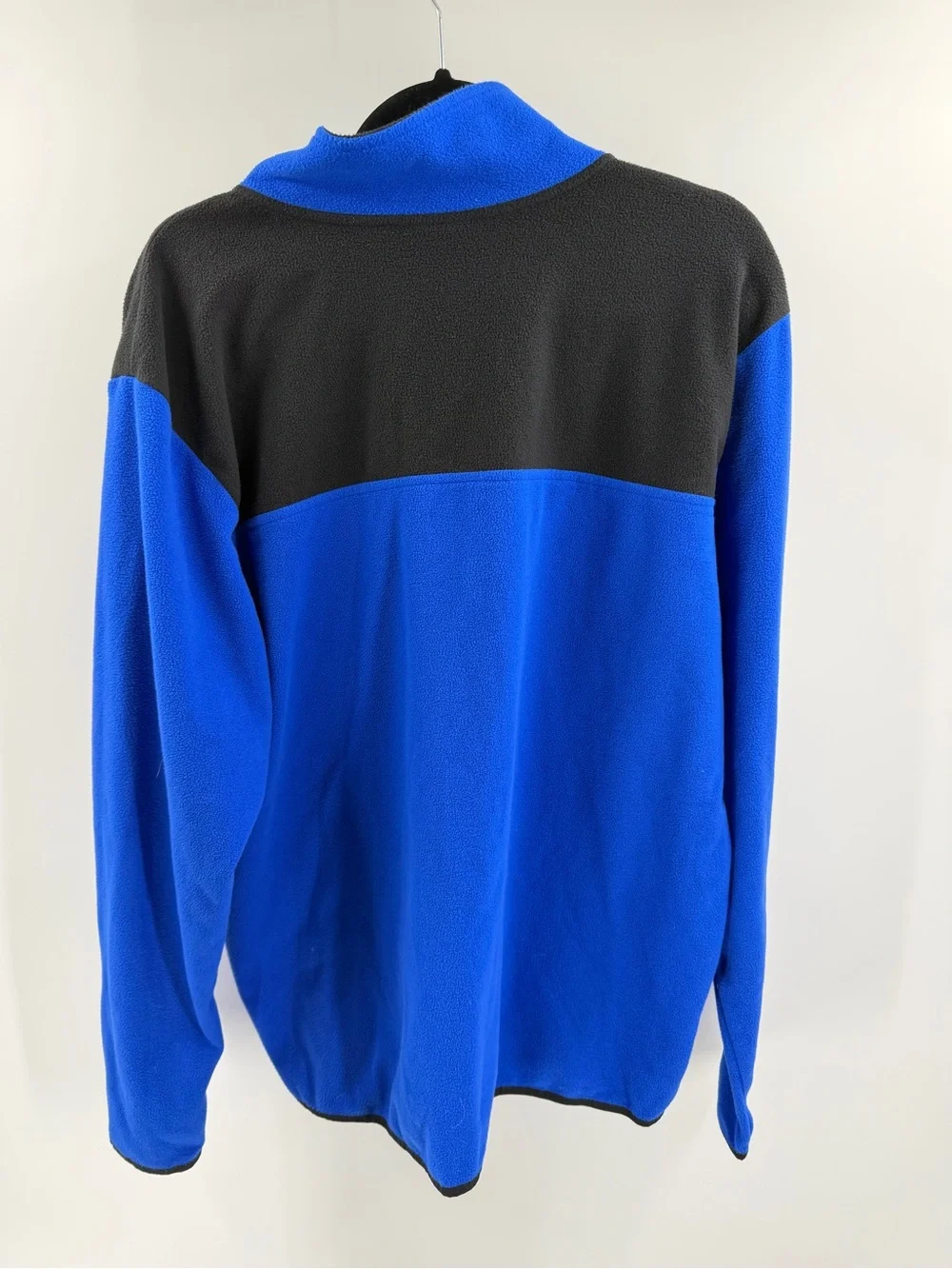 The North Face Men’s XL Lightweight‎ Fleece Snap Pullover Sweatshirt Blue Black